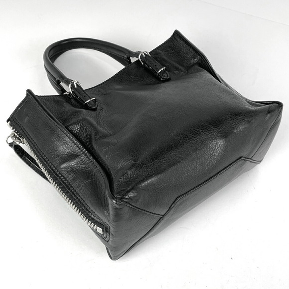Balenciaga Handbag 2WAY Black Leather Shoulder Tote Paper Mini - Picture 1 of 7